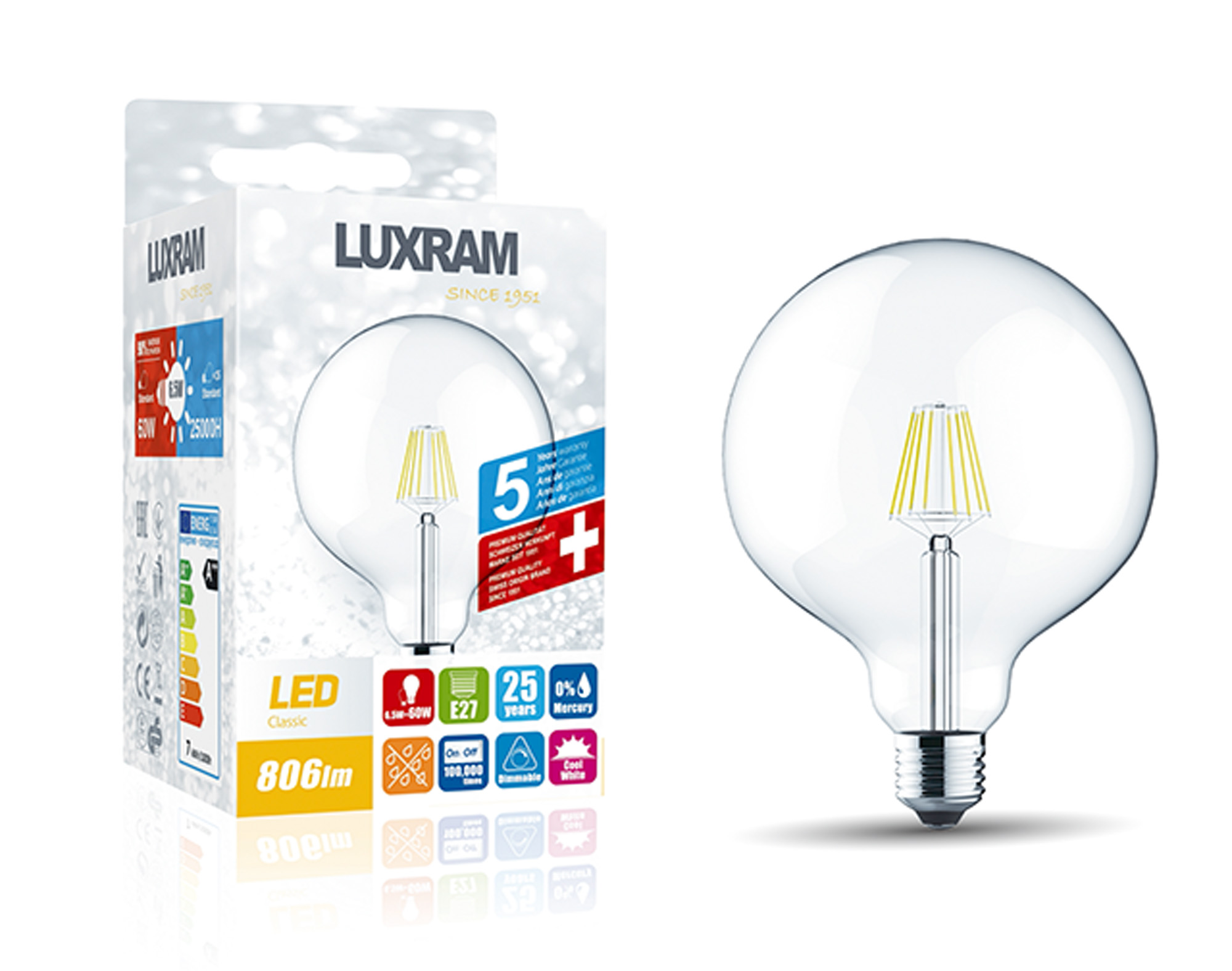 Value Classic LED Lamps Luxram Globes Value Classic LED Lamps Luxram Globes